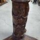 Large 18th century wooden column floor lamp