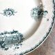 Plat rond en terre de fer verte