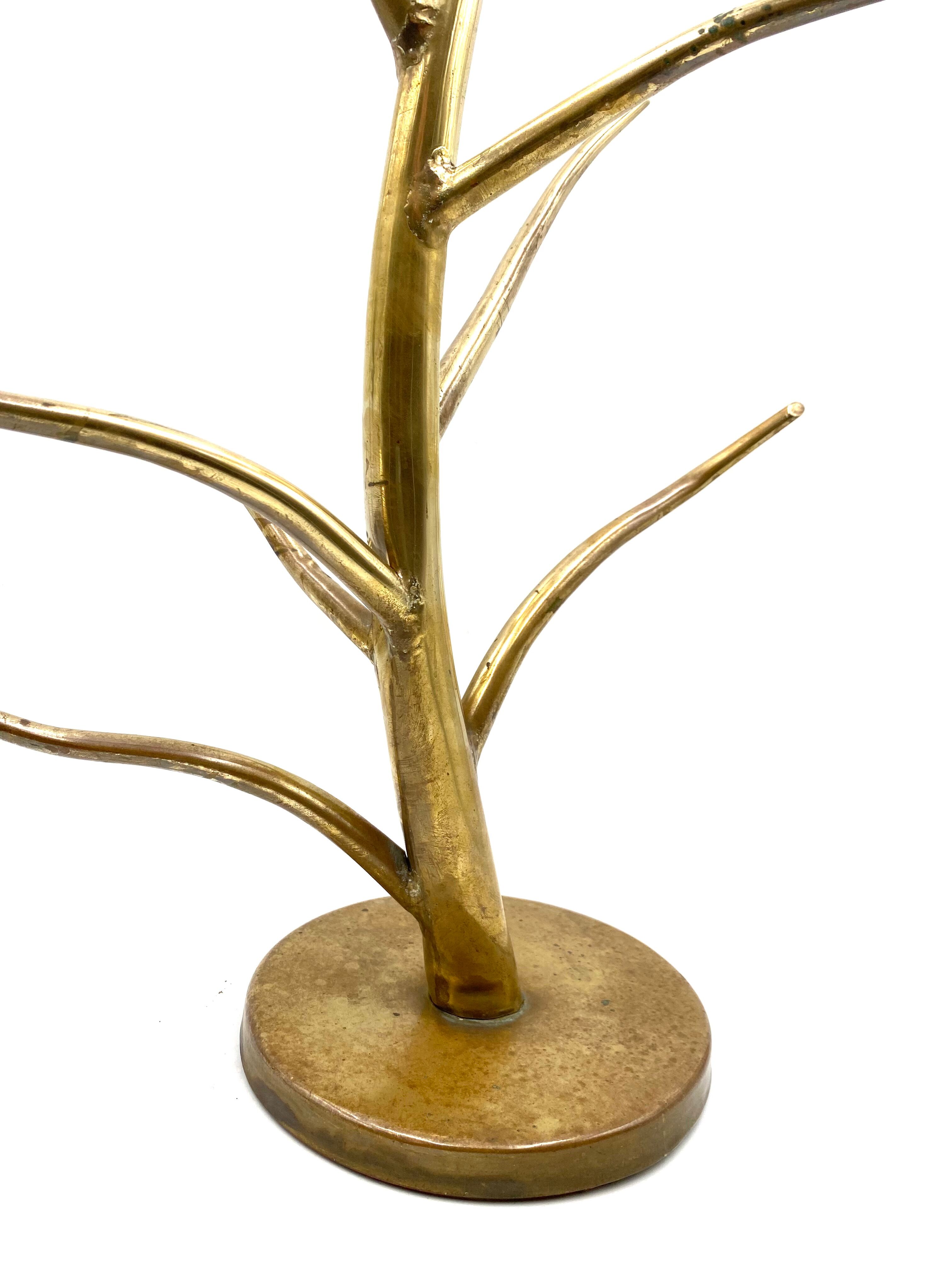 Mid-century Brass plant-shaped stand, Italy 1970s
