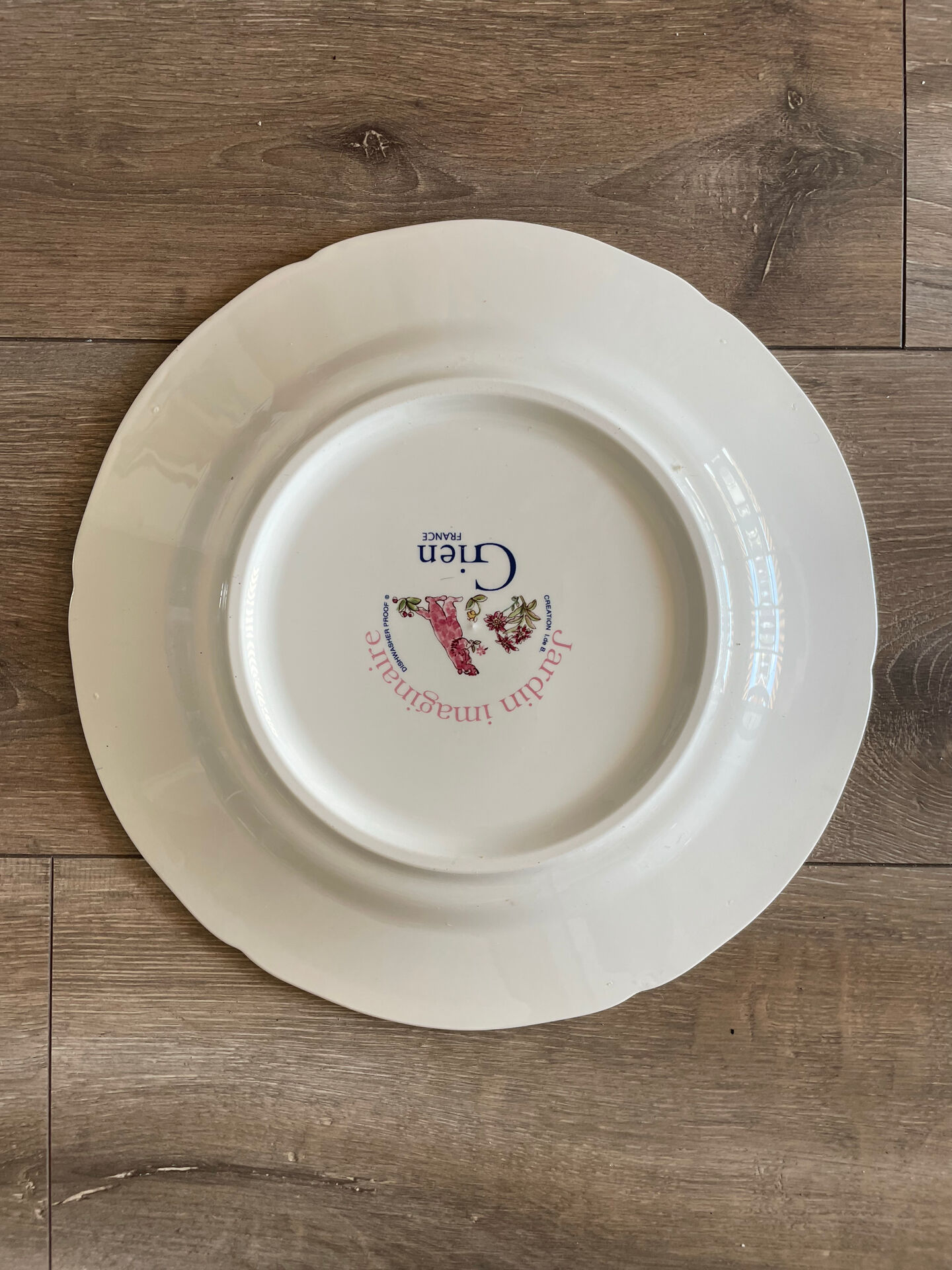Set of 3 Gien plates