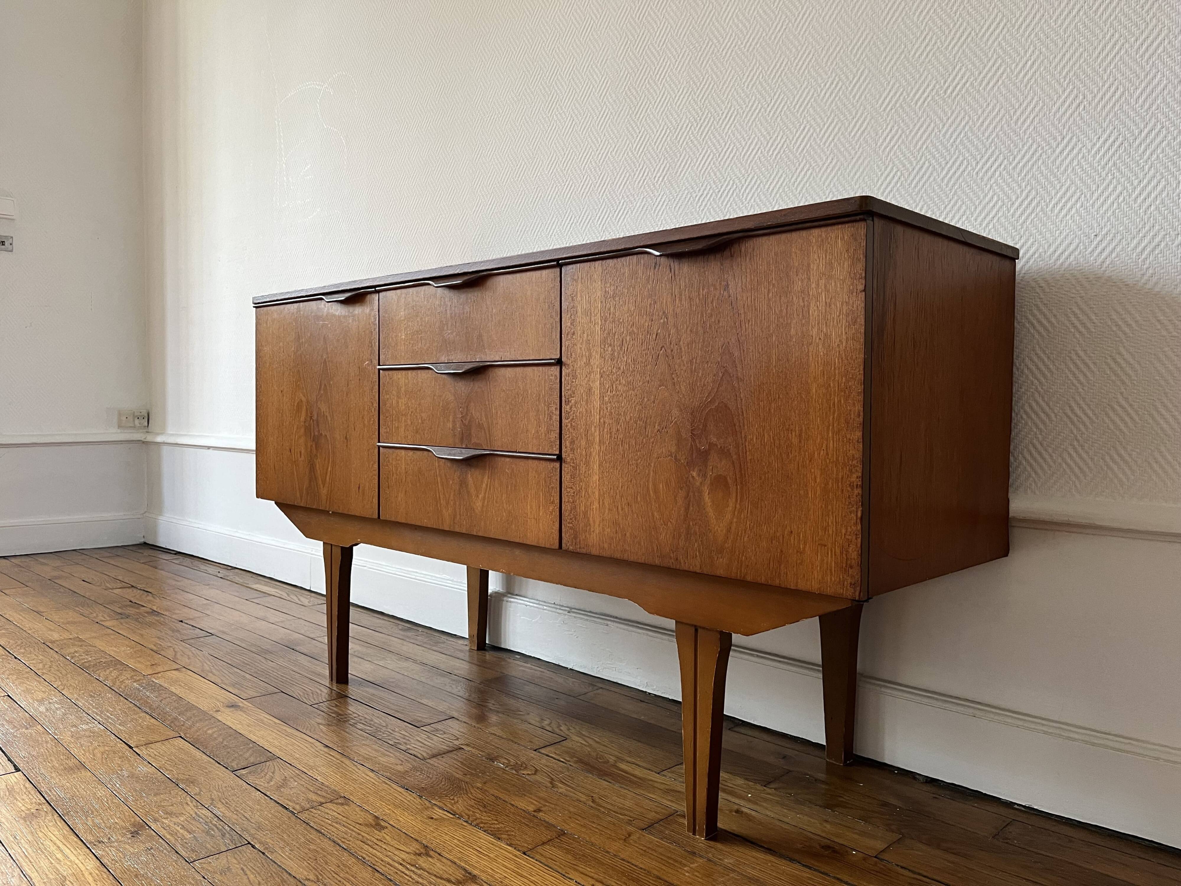 English sideboard in vintage solid teak from the austin suite collection