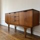 English sideboard in vintage solid teak from the austin suite collection