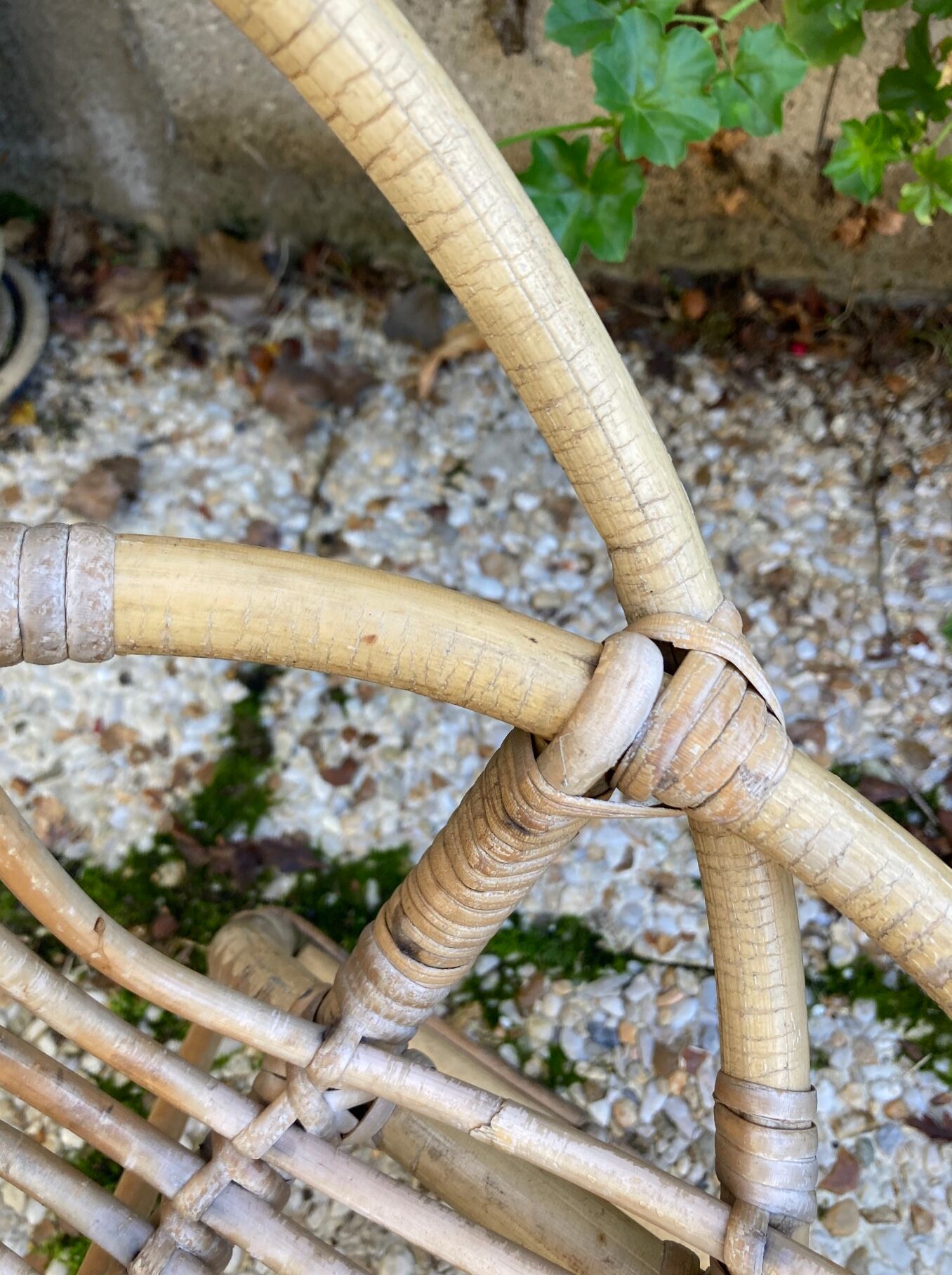 Rattan armchair for vintage children