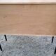 Buffet of the 60s in blond oak metal feet with square section