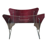 Vintage plexiglass magazine holder