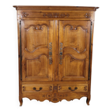 Small Louis XV cherry wood low cabinet