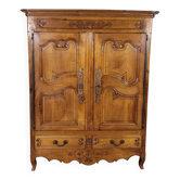 Small Louis XV cherry wood low cabinet