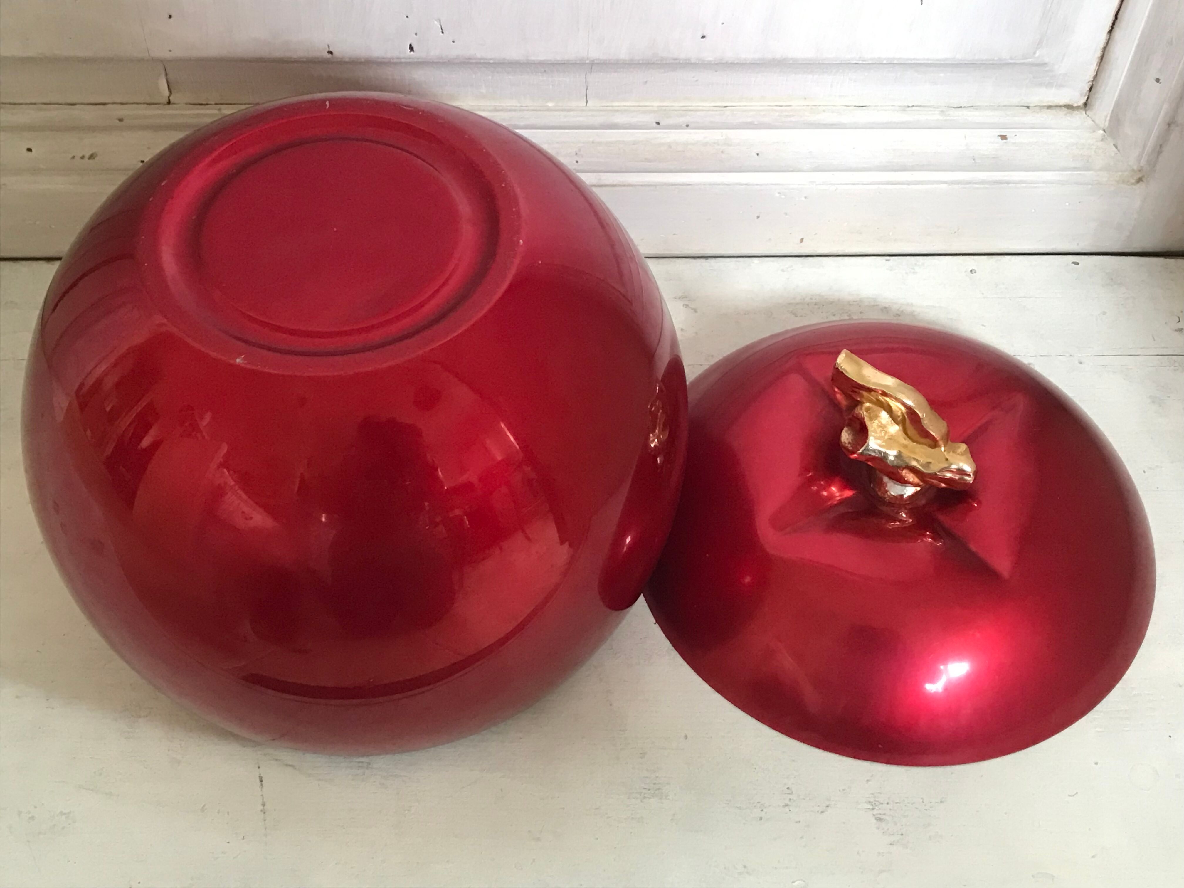 Vintage apple ice bucket