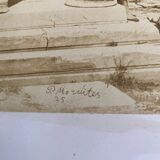 Photo Athens Temple of Victory Winger Winger XIXth P. Moraites Albumin laminated on cardboard