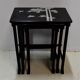 Chinese pull out tables in lase black