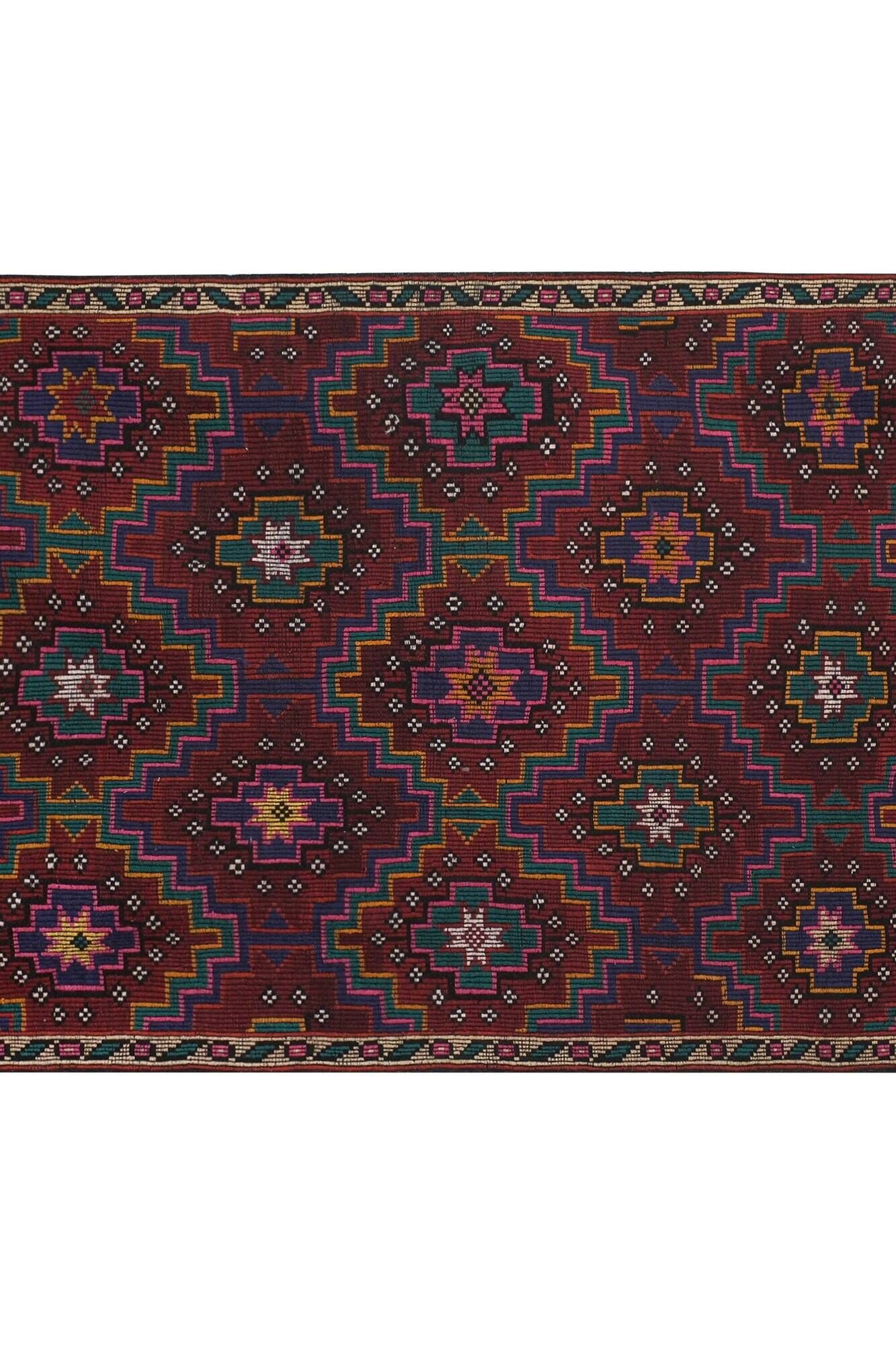 Vintage Turkish kilim handwoven 190x295 cm