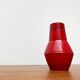 Red Italian ceramic vase from the mid-century by Bitossi, 1960s.