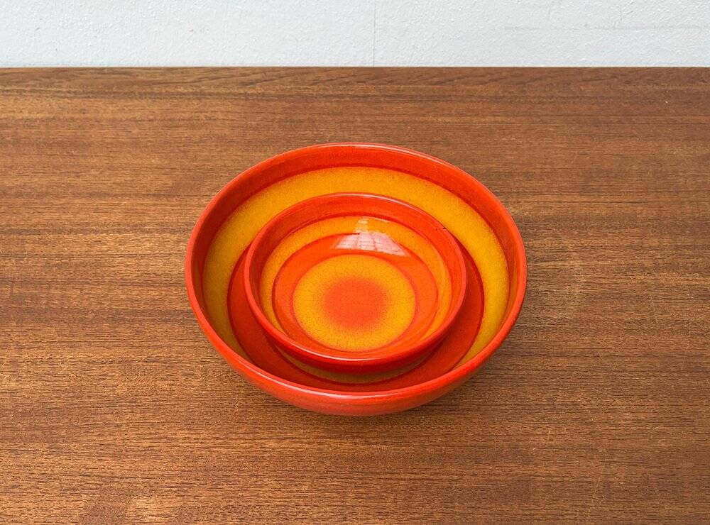 Set of 2 ceramic bowls by Baldelli, Italy.