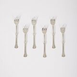 Set de 6 fourchettes à huîtres Christofle