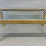 Italian Table Parchment and Glass, Attr. Aldo Tura, 1970s