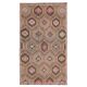 1970s Vintage Turkish Hand-Knotted Wool Cotton Brown Area Rug 166x286