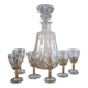 Baccarat crystal liqueur service – refined set - 7 pieces