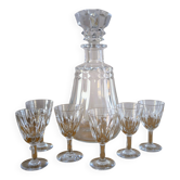 Baccarat crystal liqueur service – refined set - 7 pieces