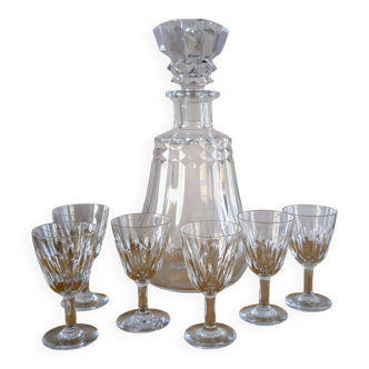 Service à liqueur en cristal de Baccarat – ensemble raffiné - 7 pièces