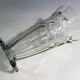 Vase sur pied en verre épais