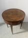 Louis XVI style marquetry pedestal table with removable top, 20th century