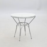 Round granite and metal coffee table 1960 Germany