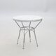Table basse ronde en granite et métal 1960 Allemagne