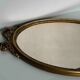 Vintage Gold Oval Mirror in Louis XVI Style – Ribbon & Roses Decor