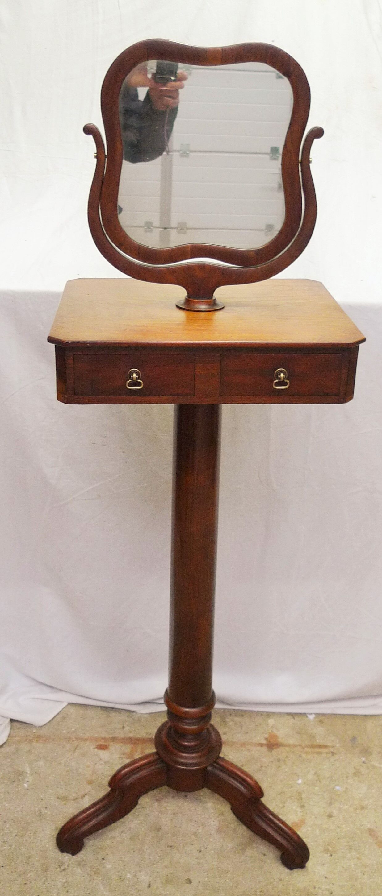 Mahogany barber 19th century