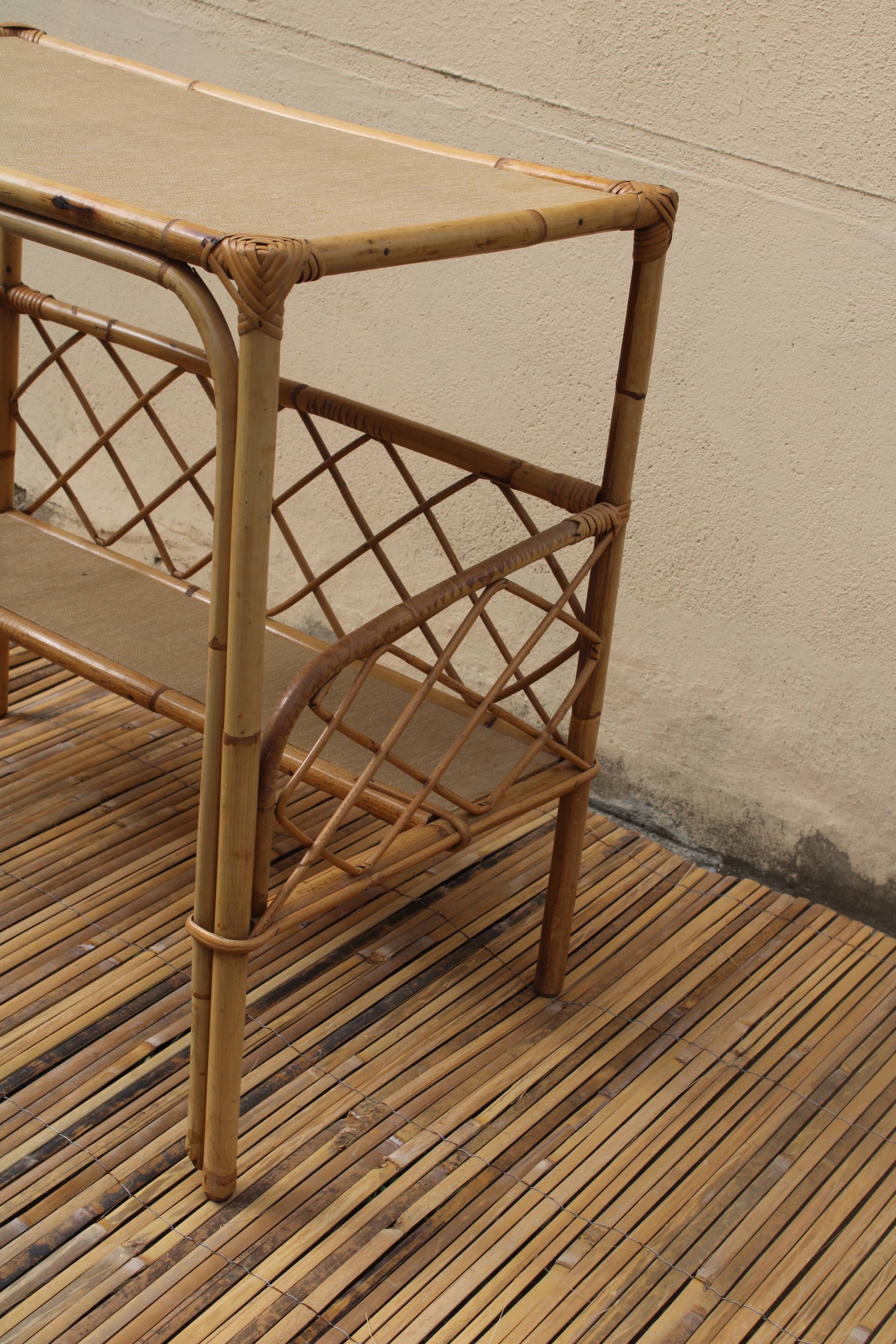 Rattan desk