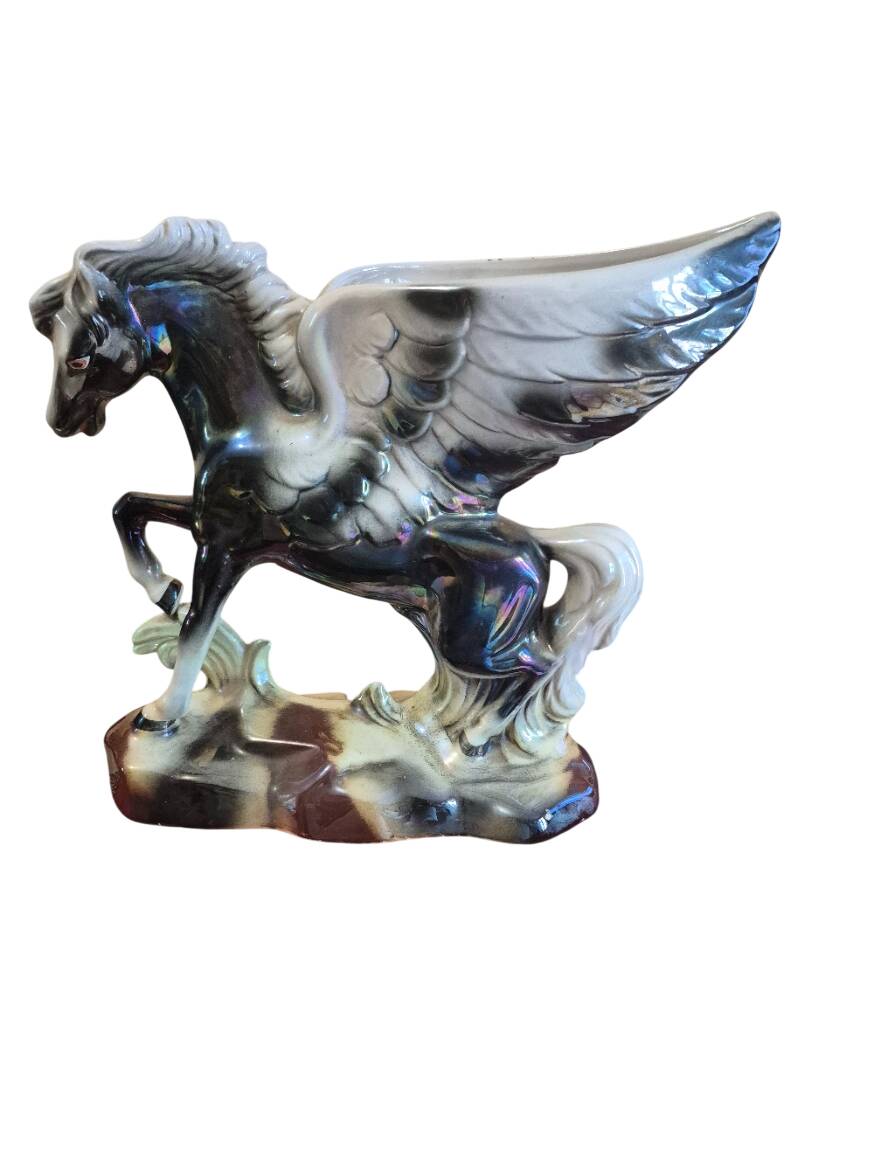 winged Pegasus ceramic vase 1950 / 1970