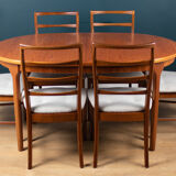 Retro Extending Dining Table & 6 Chairs By Mcintosh of Kirkcaldy