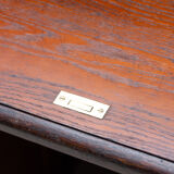 Antique roller blind writing desk 1930s, United Kingdom