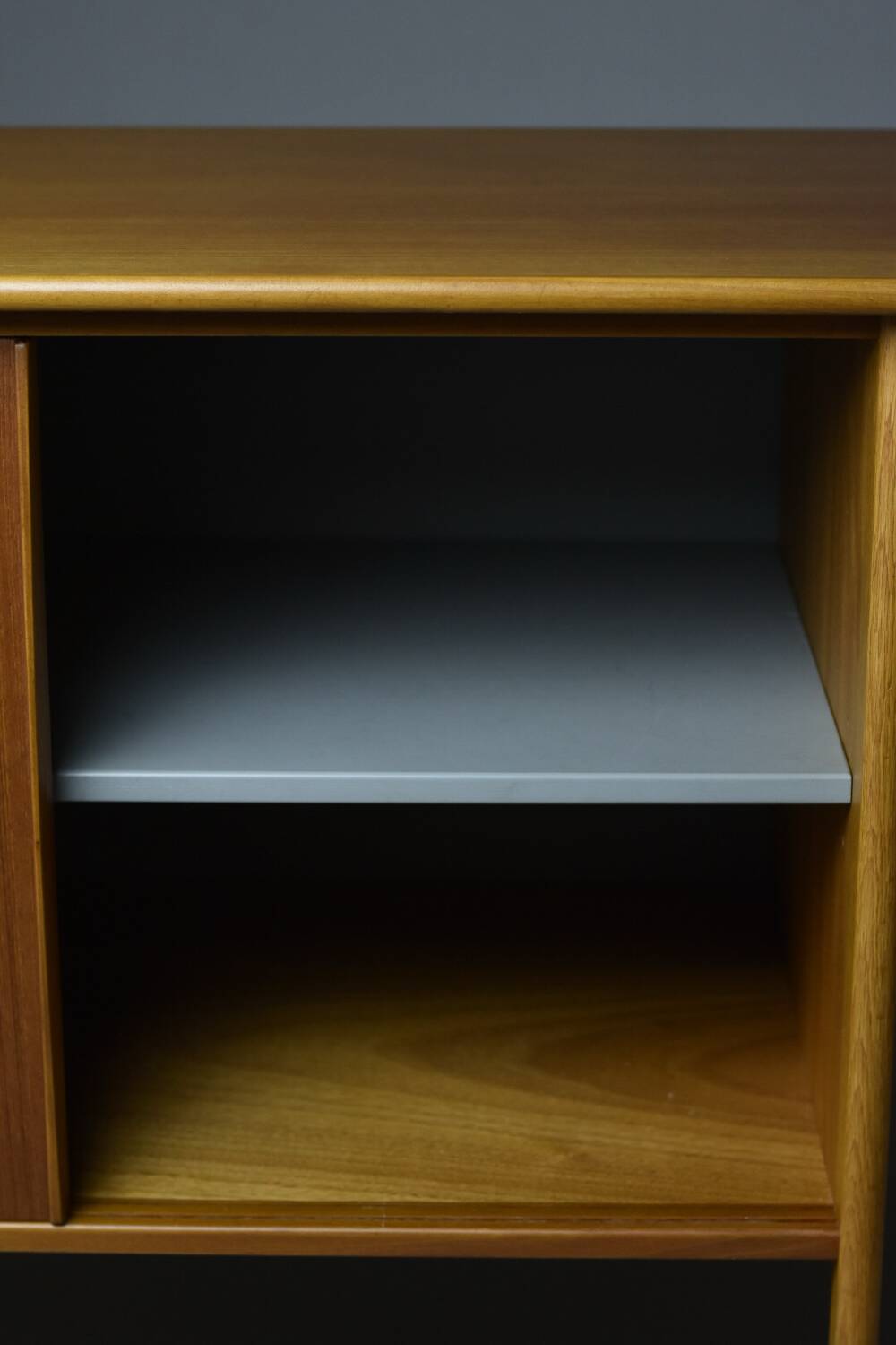 Scandinavian teak & oak desk-sideboard 1950s/60s