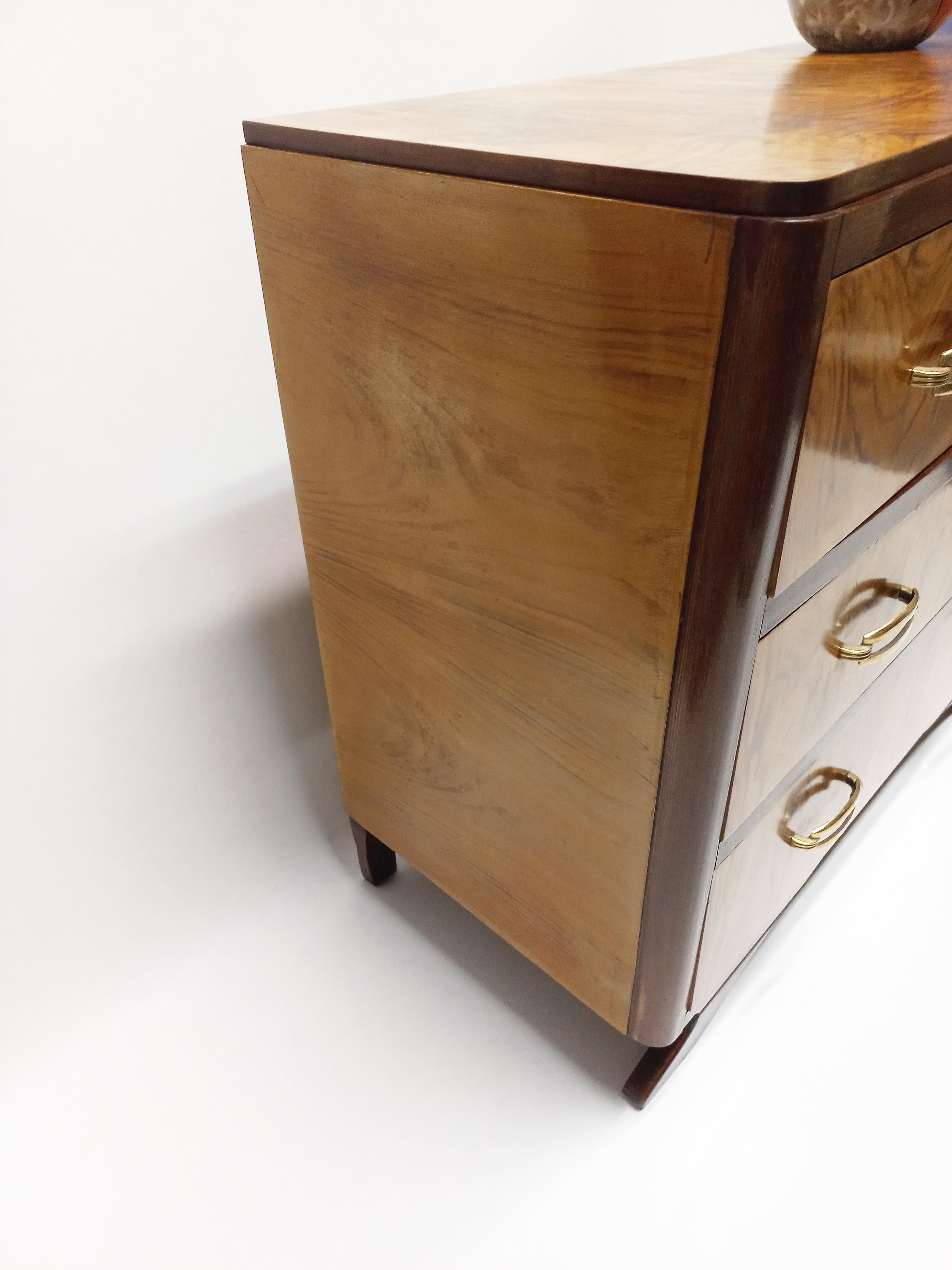 Commode art déco 1930 en noyer