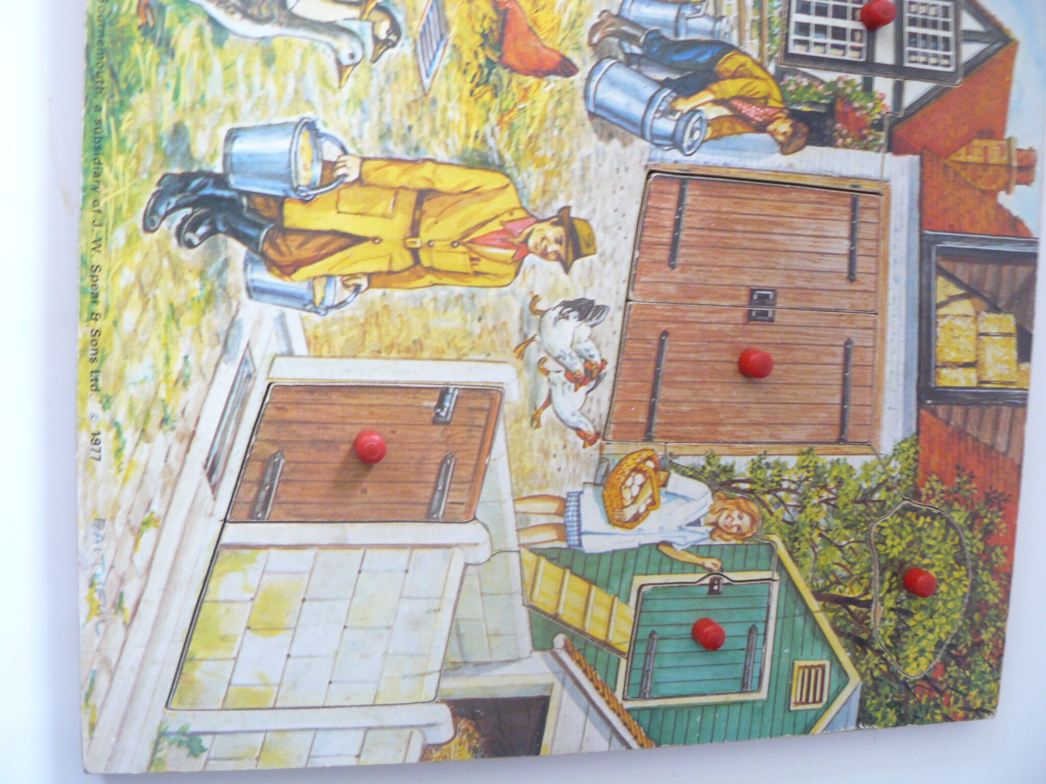 Puzzle imbedding vintage, farm, new condition