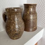 Set of 2 pieces in stoneware, the Bodin post.