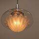 Vintage glass hanging lamp by Peill & Putzler, 1960