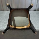 Napoleon III style wooden low chair in very good condition