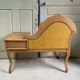 Restored vintage bench – “chat” furniture with integrated drawer
