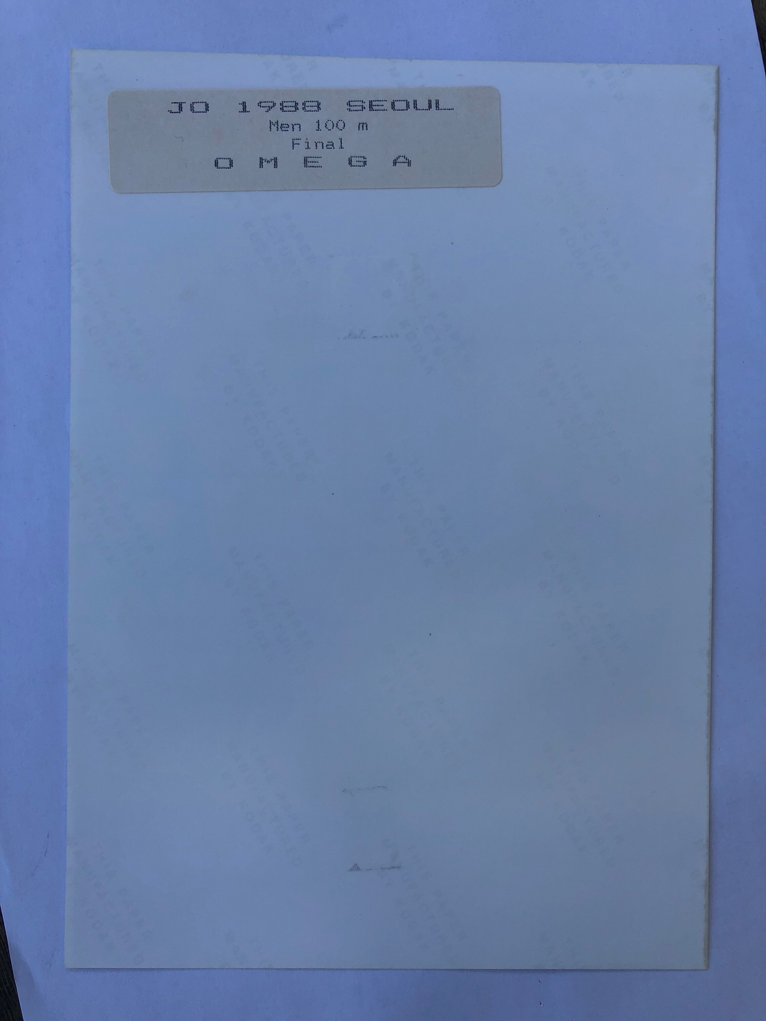 Photo print Omega Olympic Games