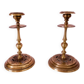 Pair of Empire style candlesticks