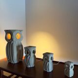 Ensemble de lampes à poser « Hibou » – attribué à Albert Tormos – Pier