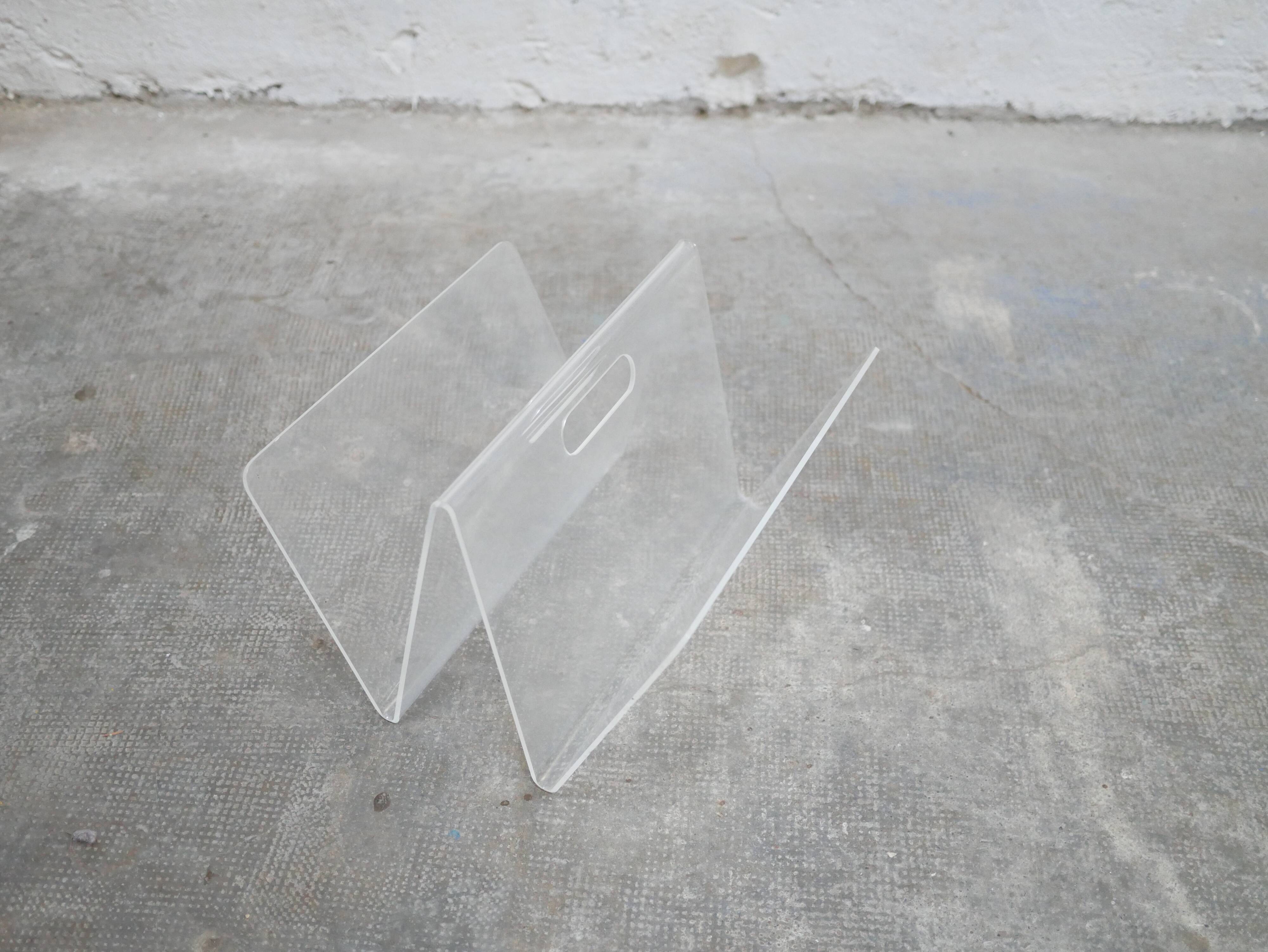 Vintage Plexiglas magazine holder