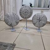 Set of 3 bamileke african shields