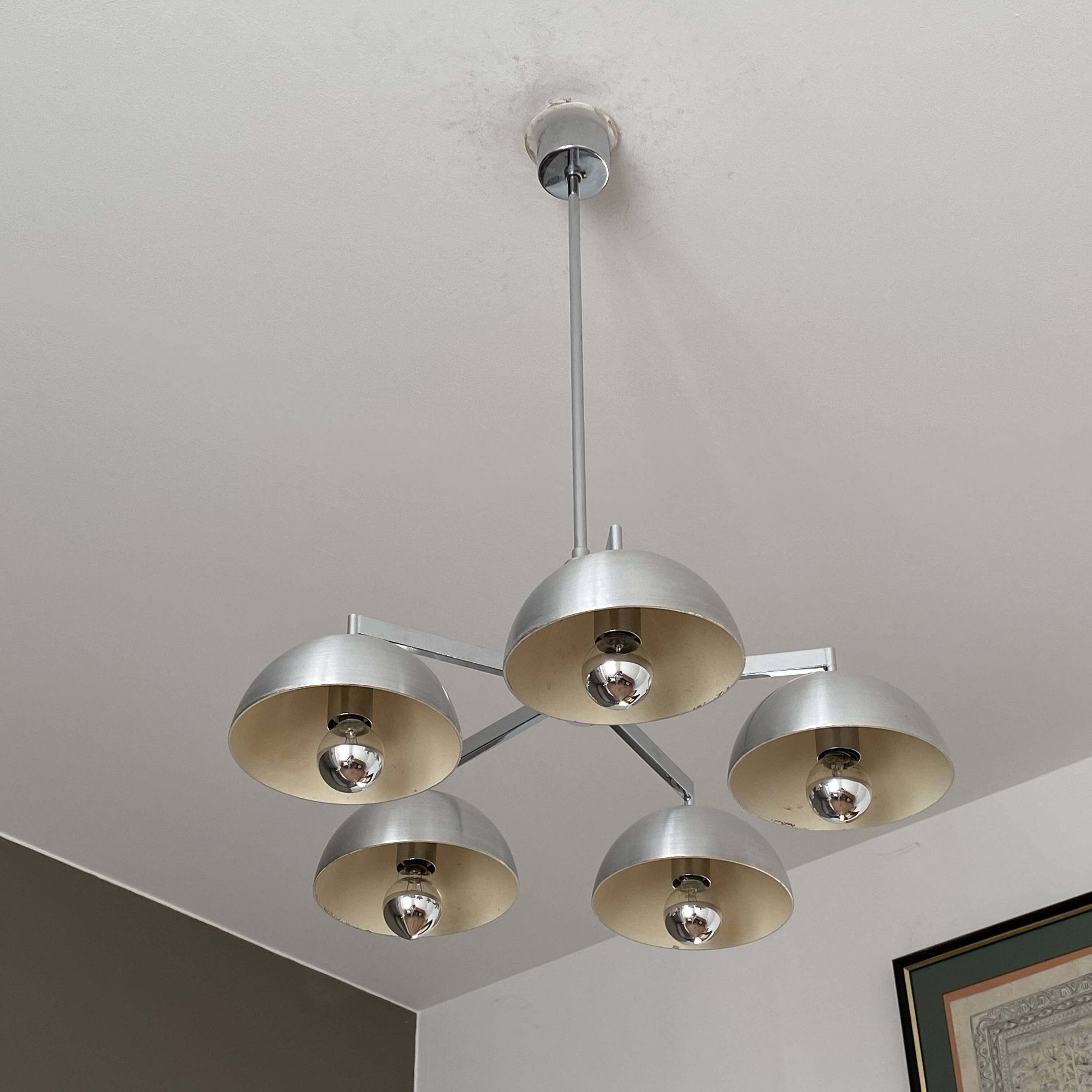 Lustre Sputnik Jean Gandelin. 1970. Space age.