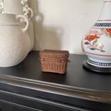 Miniature rattan trunk toy 19th