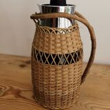 Vintage rattan thermos