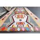 Vintage Turkish Oushak Handmade Wool Cotton Beige Runner Rug 116x282