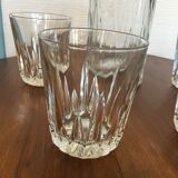 Carafe and 4 whiskey glasses